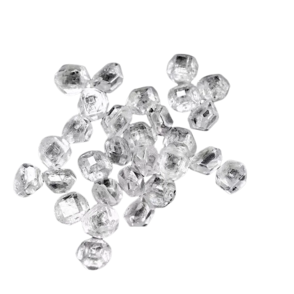 White 1-8CT Uncut A B Synthetic Lab Grown HPHT CVD Rough Diamonds Cvd Diamond Rough