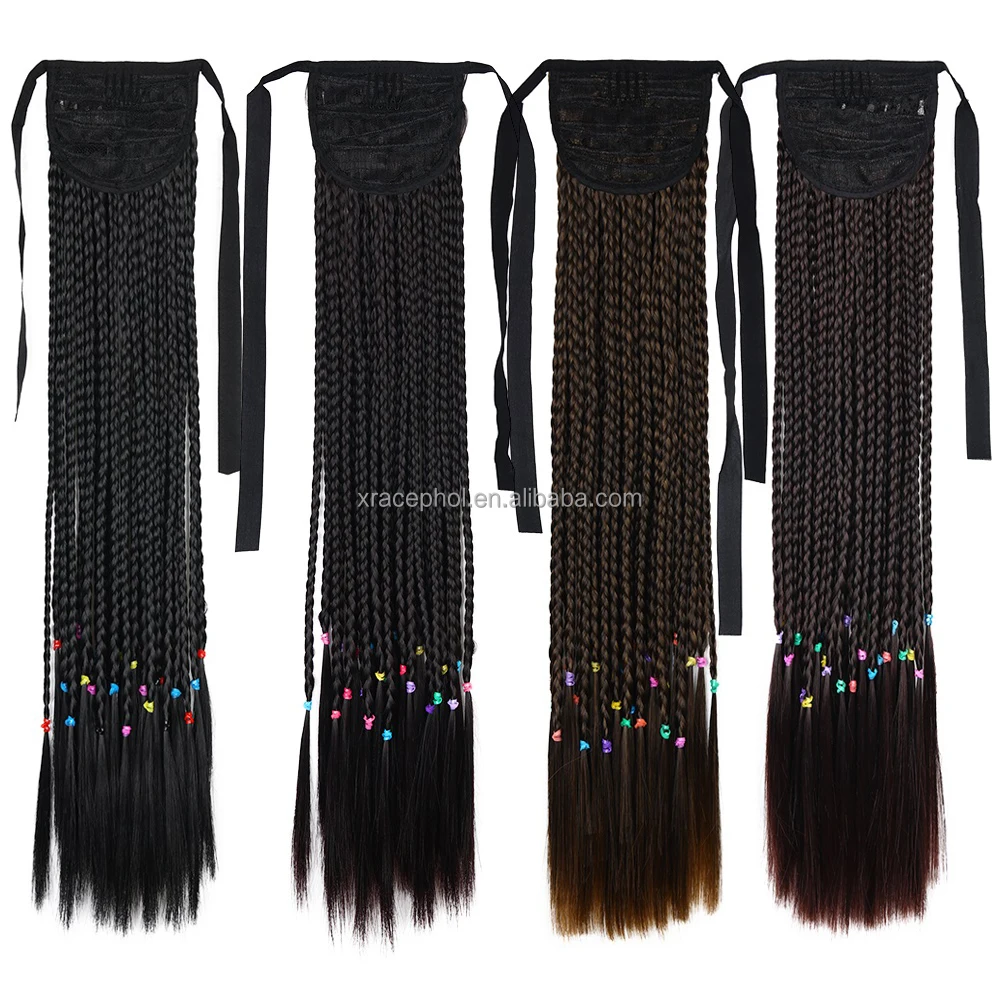 Заводская дешевая повязка для наращивания волос с зажимом в виде конского хвоста 20 дюймов