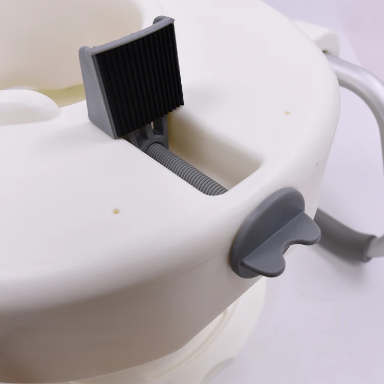 Plastic Home Elevated detachable Armrest raised toilet riser and seat cushion
