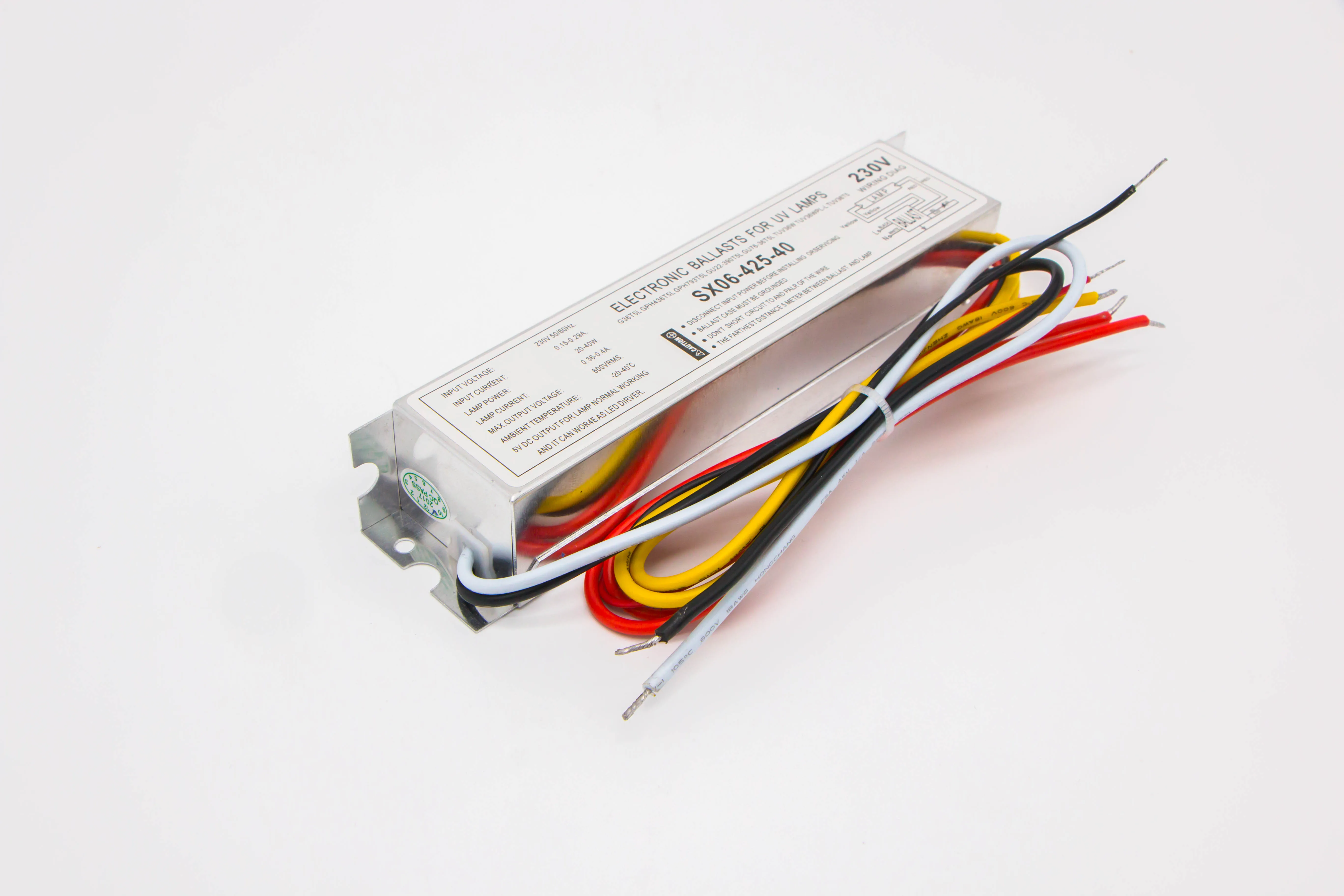 CE SNXIN ballast for 55w to 95w uv lamp with 0.75mA current