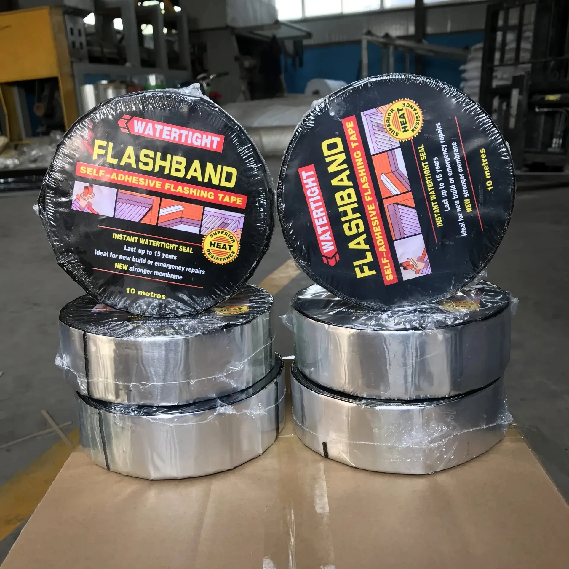 Keyrone hot selling Flashing Roll Tape Membrane 1.2mmx 4 inches x10m Waterproof Patch Seal Tape - Modified Bitumen Rubberized