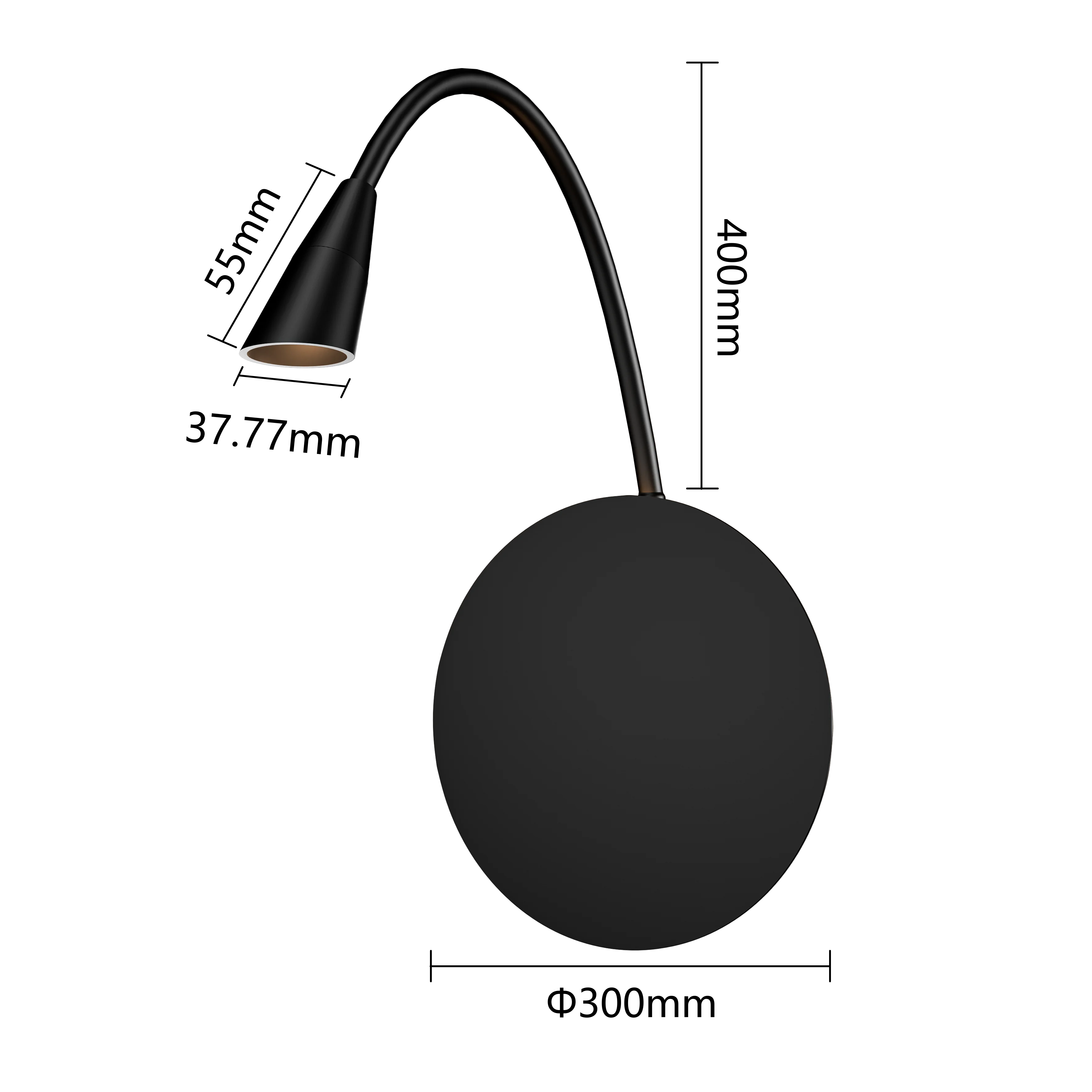 circular Bedside wall lamp bedroom modern simple USB mobile phone wireless charging rotatable with switch  LED reading light