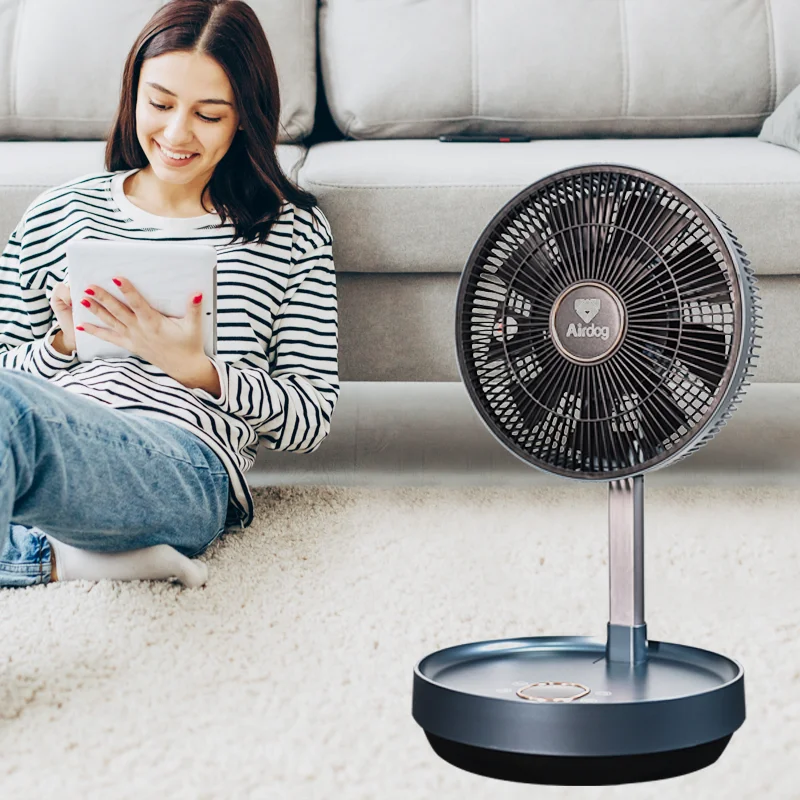 Wide Angle Oscillating Foldaway Rechargeable Floor and Table Fan