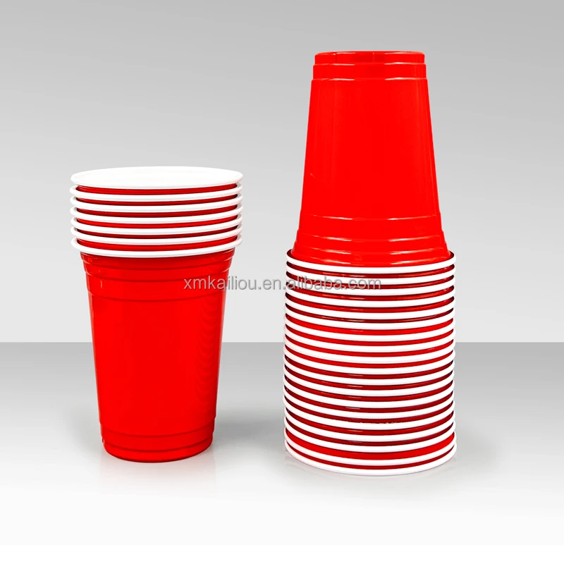 Good Price Wholesale Red Plastic Cup Reusable Plastic Oersonalised Drinking Cups Higy Quality Party Cups
