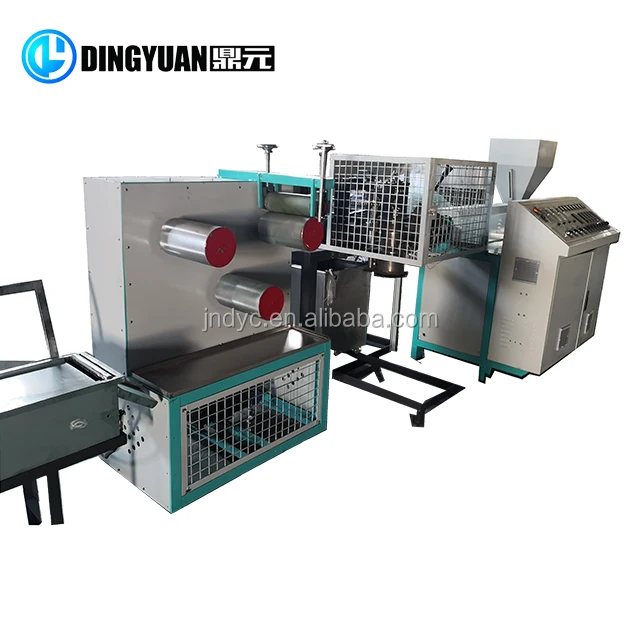 Dingyuan wholesale bath ball garlic packing net bag equipment production line plastic net bag machine