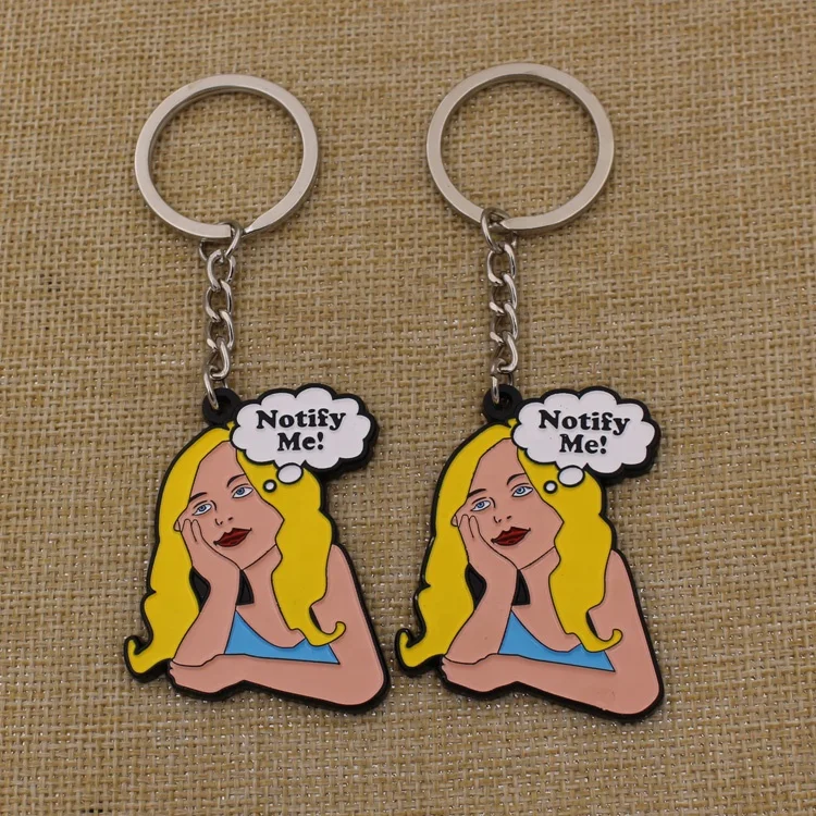 Promotion wholesale new design rocket shape metal keychain