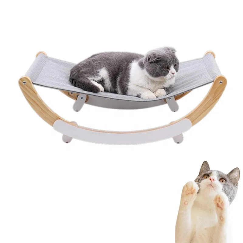 Spot pet cat bed wooden swing bed cat hammock elegant design home pet bed