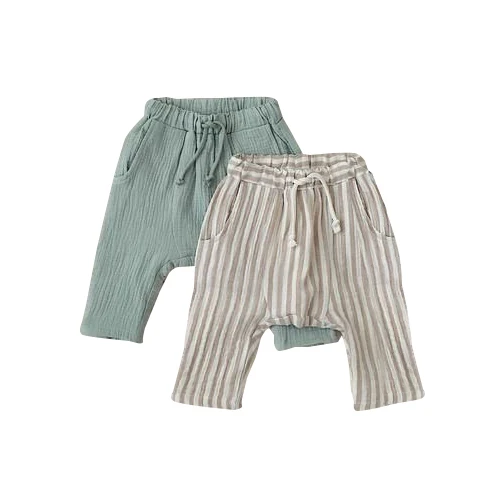 double gauze fabric soft comfortable boutique children clothing pants wholesale baby pants