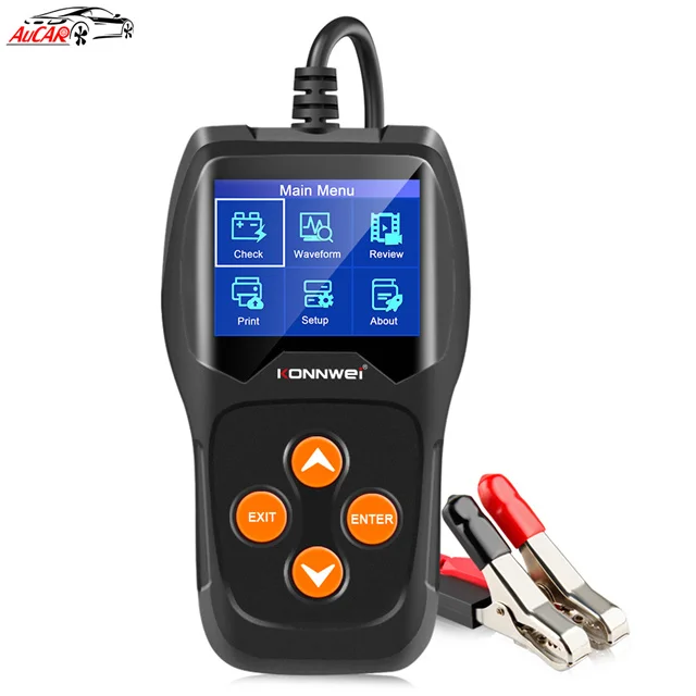 Battery Tools for the Car Quick Cranking Charging Diagnostic Car Battery Tester 12V 100 to 2000CCA 12 Volts For KONNWEI KW600