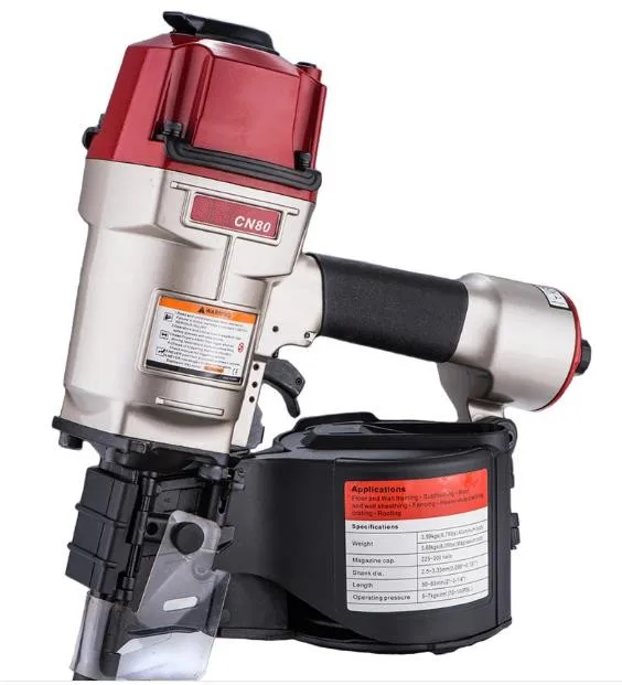 Cn80 Pneumatic Coil Nail Gun for Wood Pallet