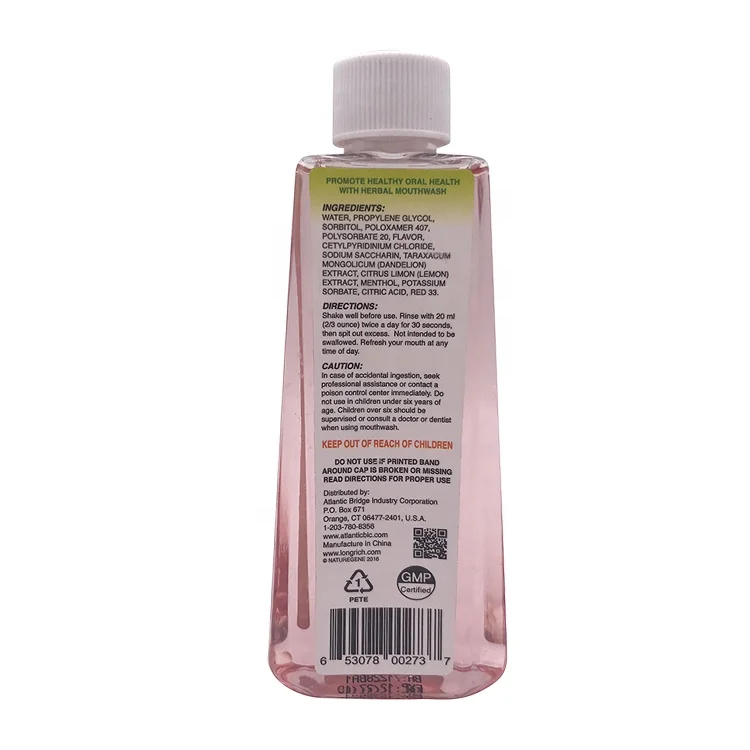 
Wholesale antiseptic fresh breath cleaning teeth mouthwash 90ml 