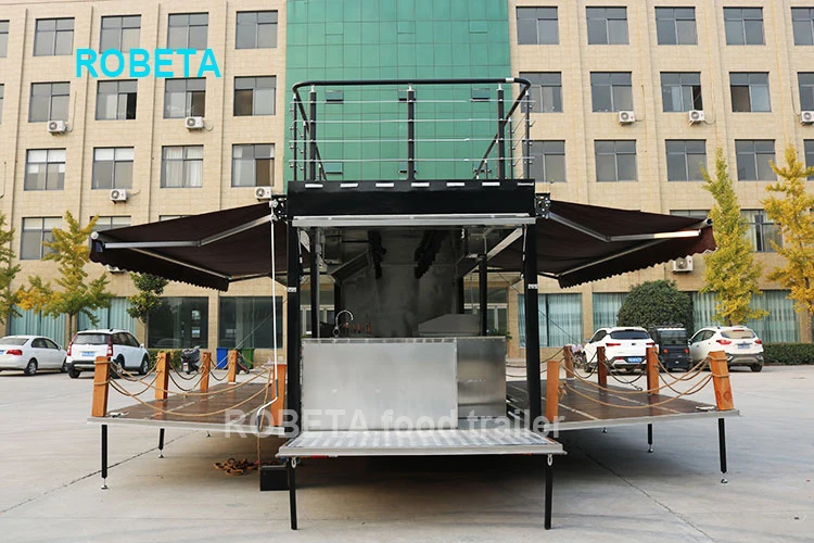 Mobile Pizza Truck Fast Food Kiosk Ice Cream Beer Bar Hot Dog Kitchen Trailer Food Cart