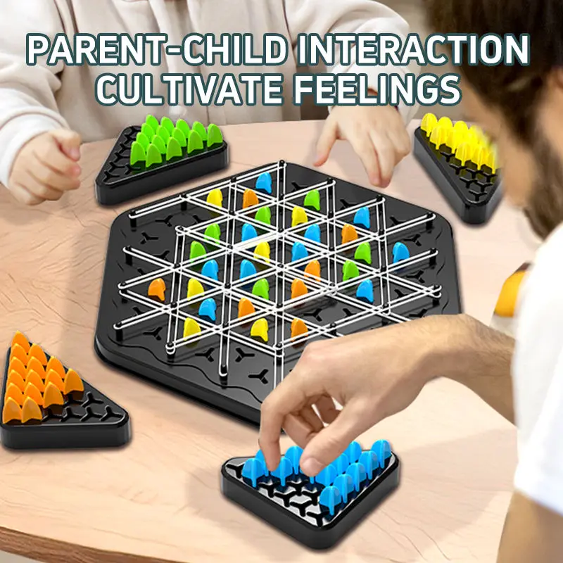 2024 New Item Tik Tok Chain Chess Set Family Party Leisure Decompression Adults Children Board Game Thinking Educational Toy