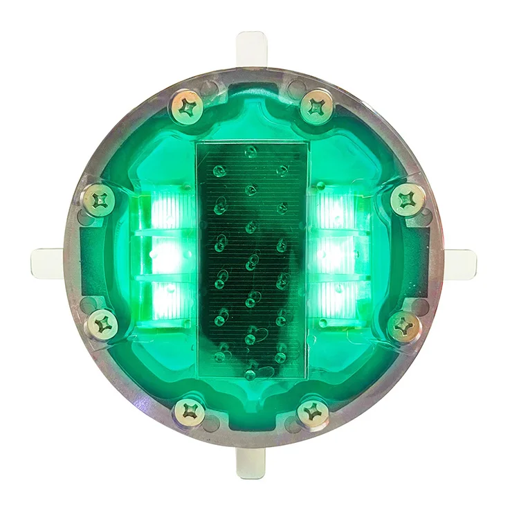 IP68 Waterproof Traffic Safety Driveway Marker White LED Lights Aluminum Spike Flash Pavement Dock Solar Flashing Road Studs