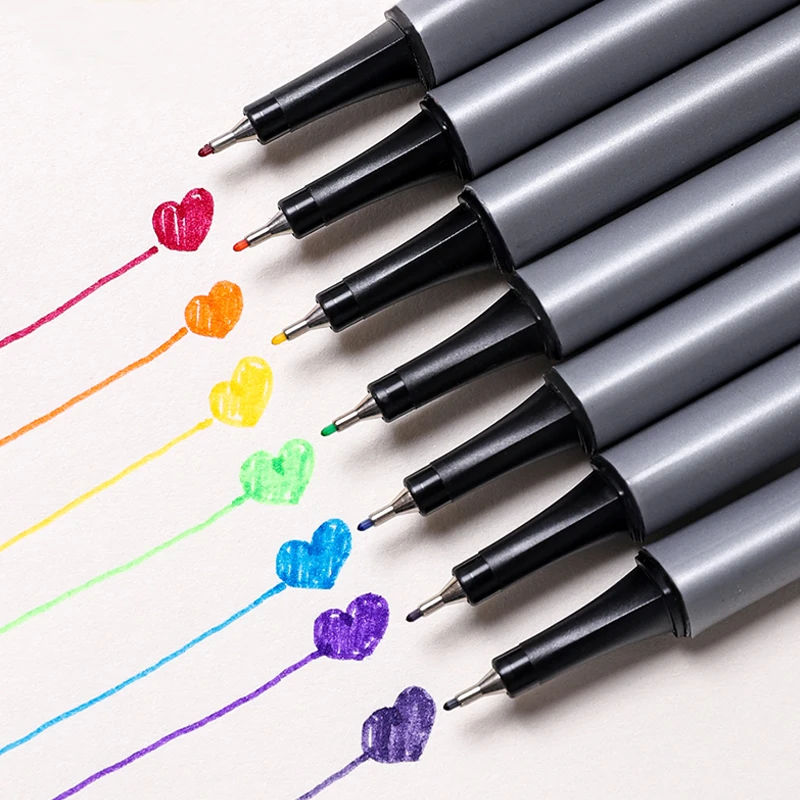 20-102 ЦВЕТА Fine liner ручки 0 4 мм советы художественные принадлежности для рисования черчения письмо и вы можете делать