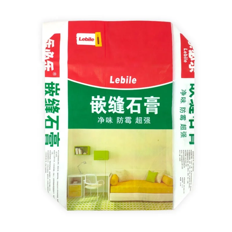 empty automatic packing pp valve bags tile adhesive bags cement 25kg bag