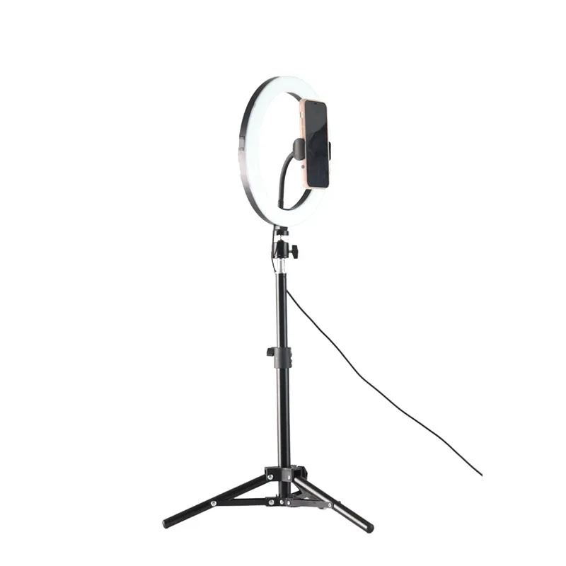10 inch With Tripod Stand Phone Holder Fill In Light Tripod Ring Fill Light Phone led Wheel 26 cm ring light