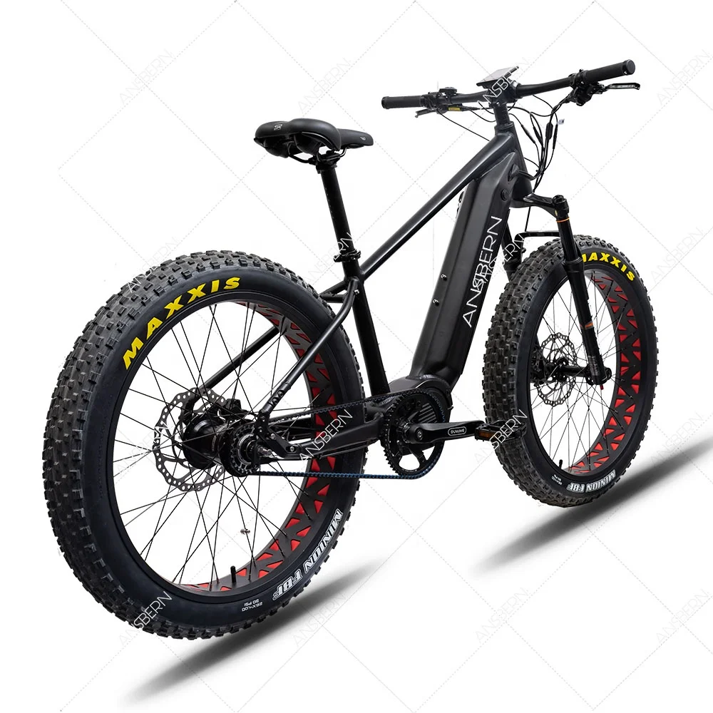 Belt Chain 26' 48V Bafang Mid Drive Electric Bicycle Mountain Bike