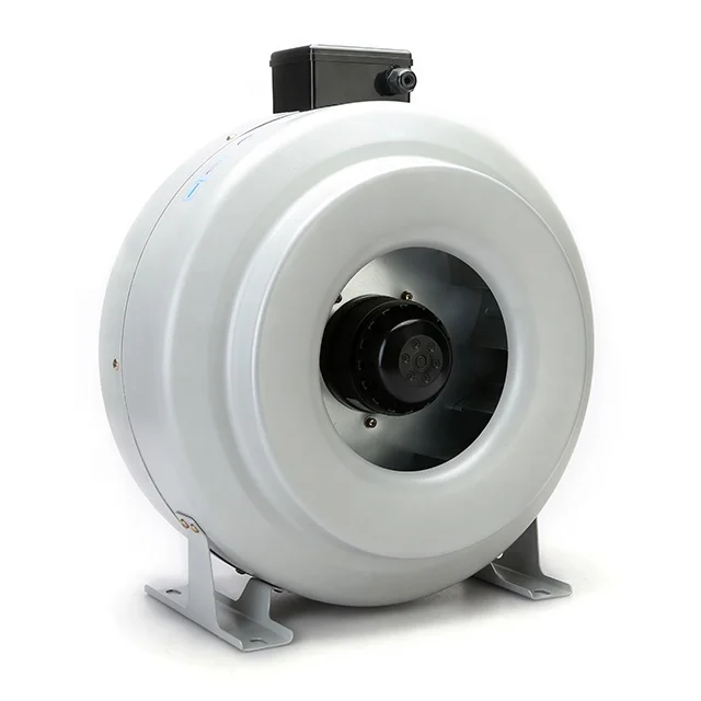 
Low Noise High CFM Inline Duct Fan for Hydroponic Grow Room Ventilation 