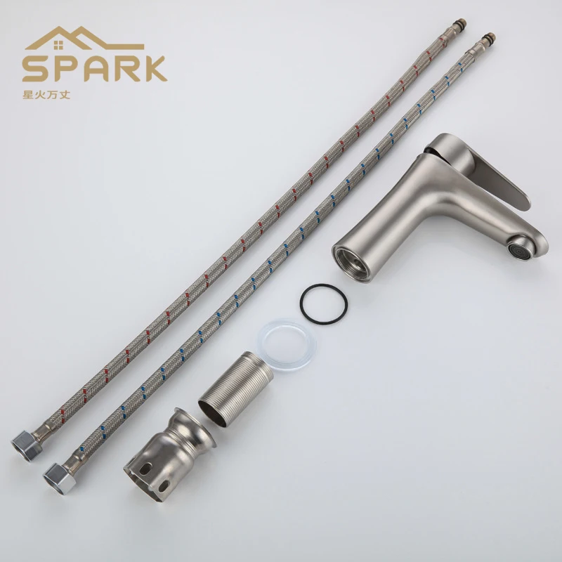 304 для ванной комнаты из нержавеющей стали кухонная раковина кран с одной ручкой для ванной кран для раковины, бесплатная доставка