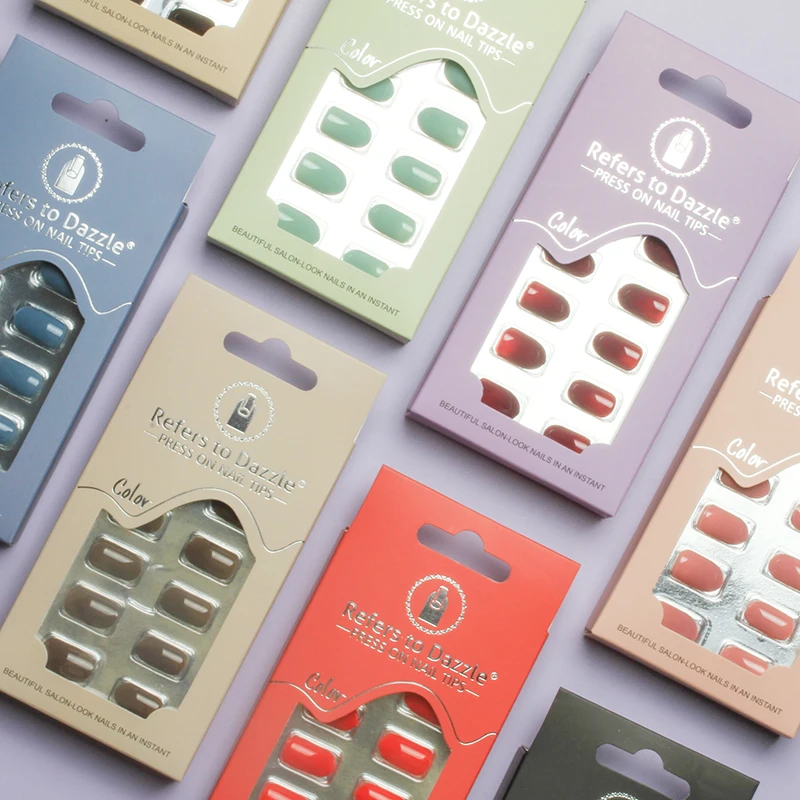 Wholesale New Design French Style False Nails Artificial Nail Short Press On Nails