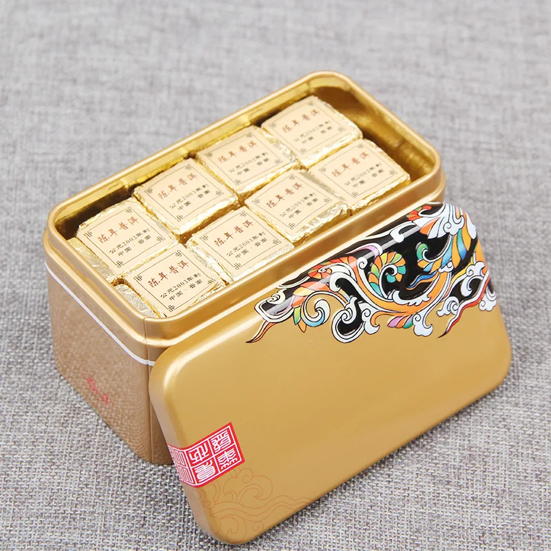 
Wholesale Chinese famous Yunnan mini Puer tea brick, fermented Pu Er tea produce 2012 year 250 gram per box 