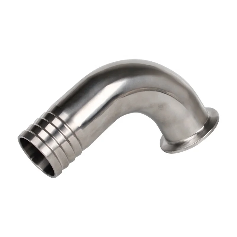 Yongda Sanitary Stainless Steel tri clamp Hose Barb fitting with elbow