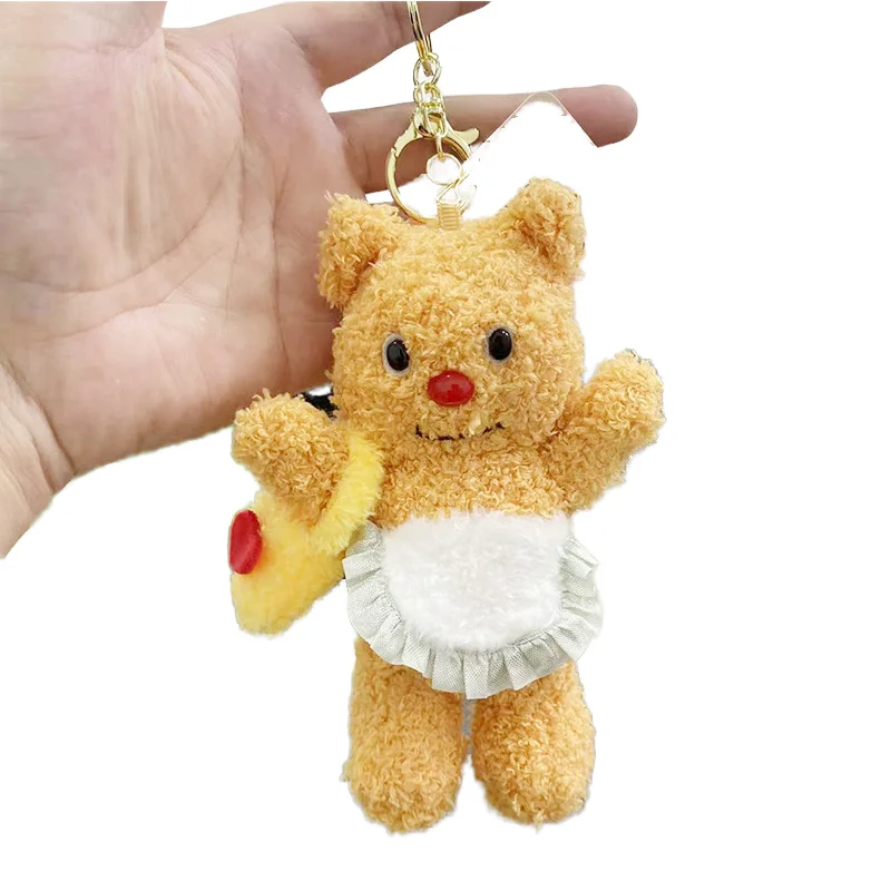 Luxury Personalized Cute Plush Cartoon Cute Lovely Plush Toy New Cute Bear Plush Car Keychains Animal Toys for Girls