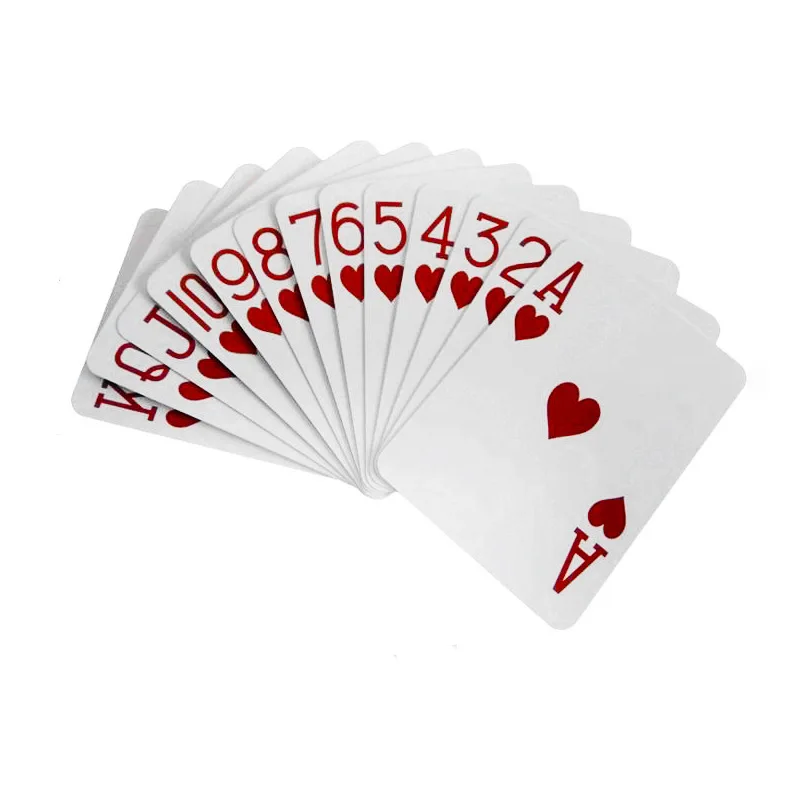 Best Quality Custom Design Premium Playing Cards Pvc Poker Cards 100% Waterproof Saudi Kuwait Plastic Playing Cards