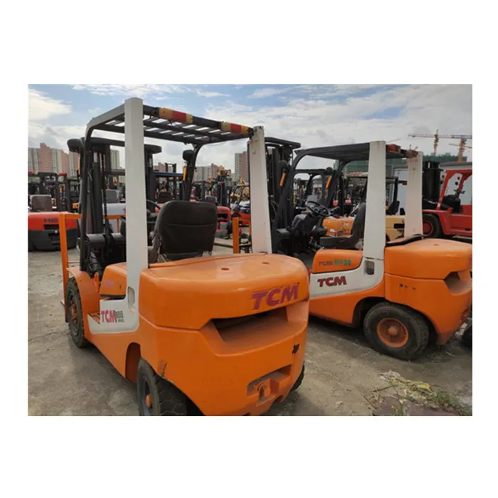 Горячее надувательство TCM б/у 3 Тонн вилочный погрузчик дизельный двигатель Сделано в Японии