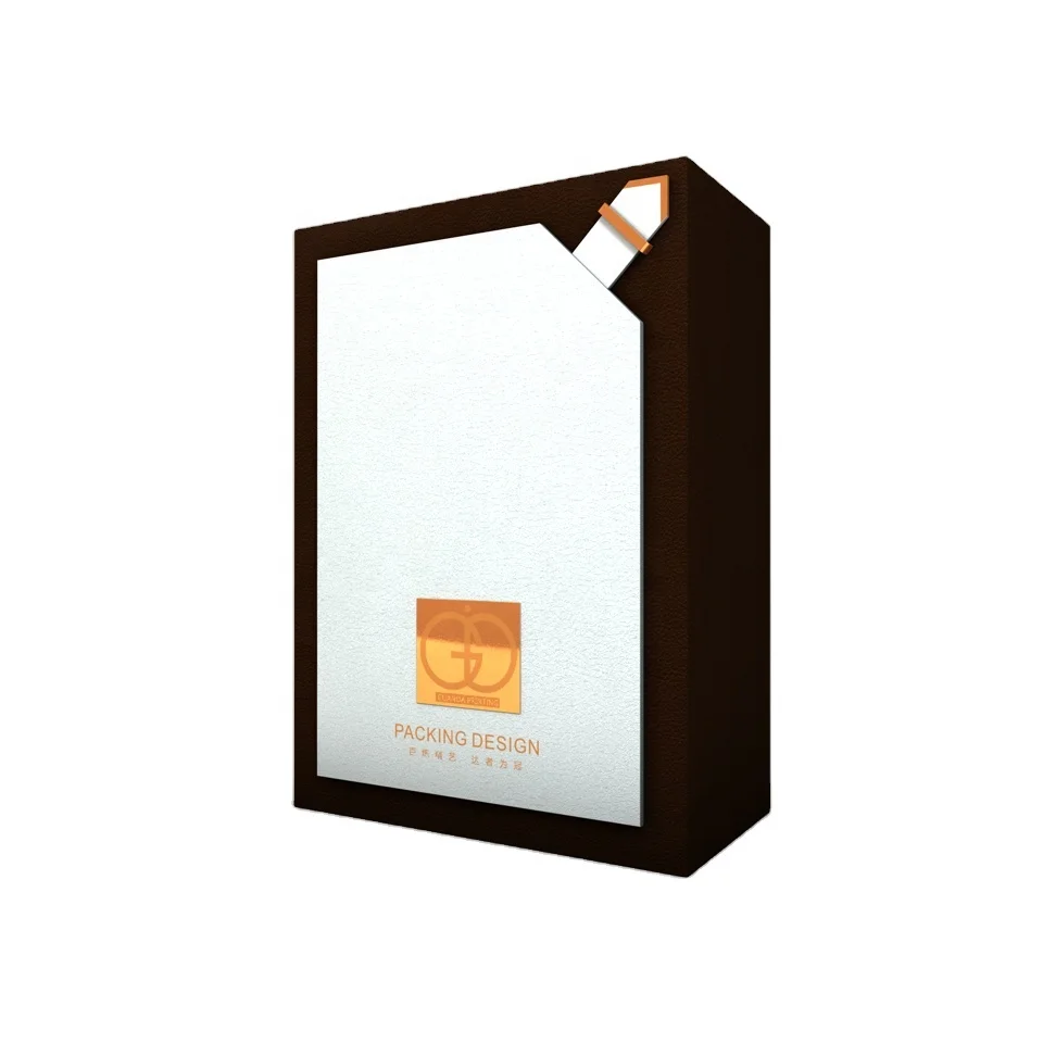 Luxury Customized Package for Perfume Packaging Crepe Paper Rigid Box with Leather Buckle Cosmetic  Gift Box