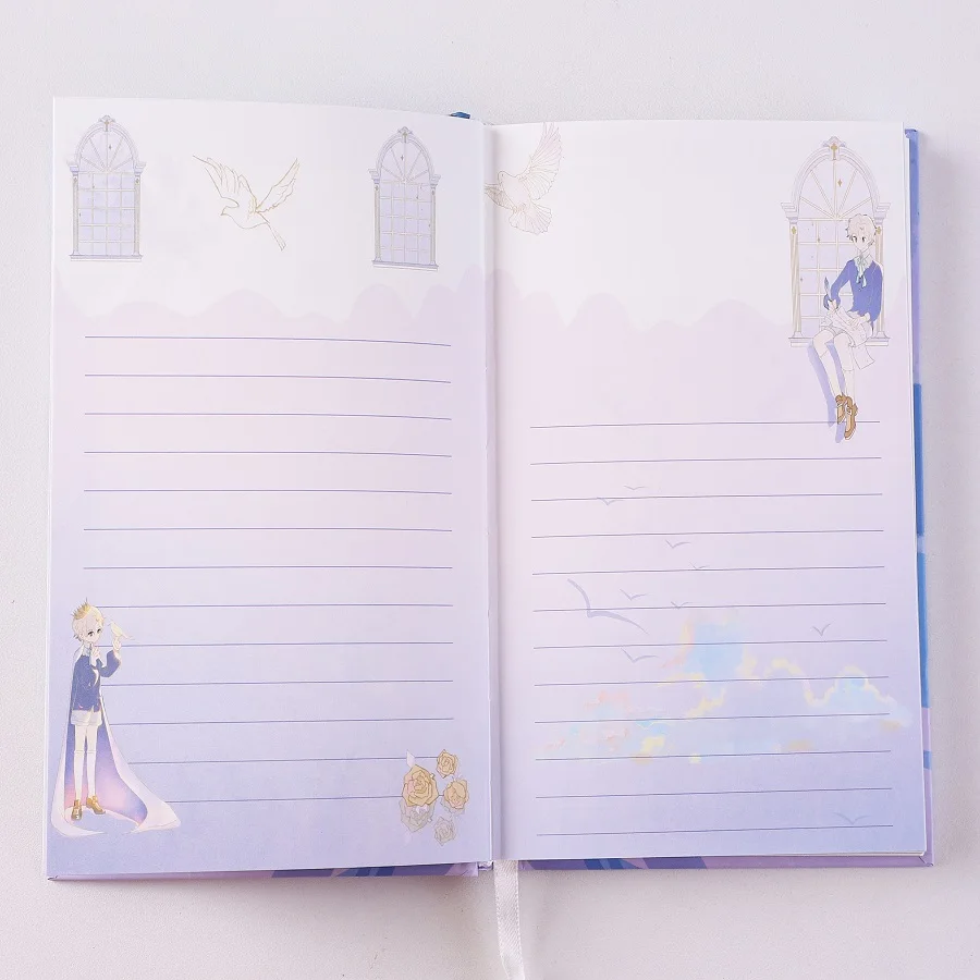 Маленький принц, индивидуальная упаковка для блокнота, милые бумажные блокноты для школы, подарочные коробки, упаковка для книг