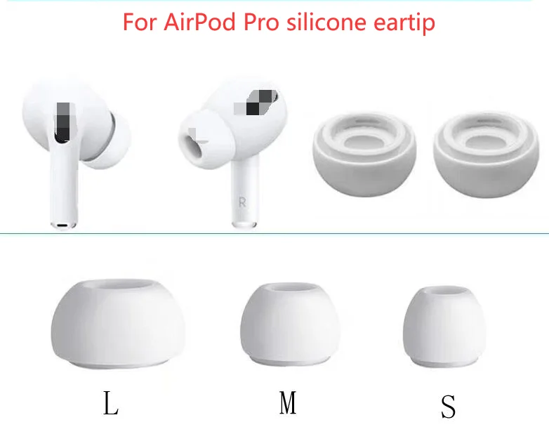 Сменные силиконовые чехлы для наушников airpod pro набор наушников-вкладышей Airpods Pros Gen