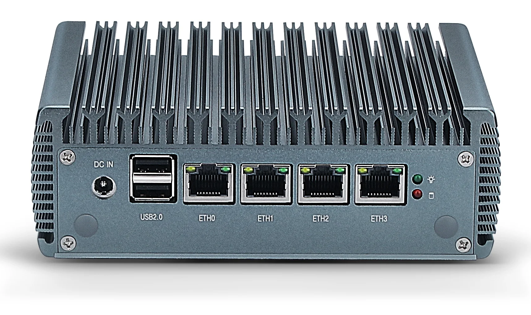 Fanless Computer Quad Core J4125 with 4xi225 226V Lan Ports Firewall Router 4USB Linux Industrial Mini PC