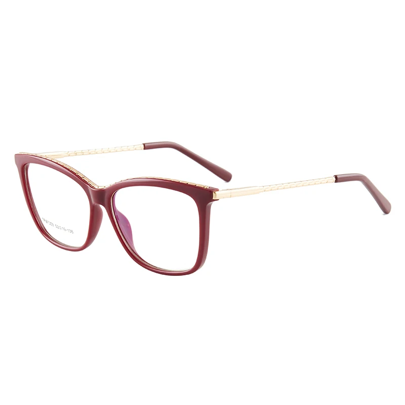 2022 New Stylish TR90 Fashion Square Cat Eye Optical Frame Glasses For Women Lady Reading Computer Eyewearing