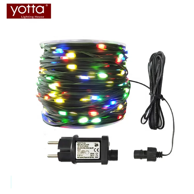 50M 24V RGB Multi Colour GS European Power Supply Green Cord Christmas Led lights Outdoor Decoration