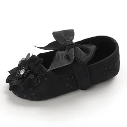 Лидер продаж, красивая кружевная Цветочная обувь для маленьких девочек EVERTOP, обувь для новорожденных