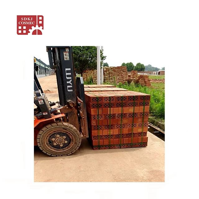 Fully automatic clay brick production line machinery with vacuum extruder & robot stacking machine for clay brick