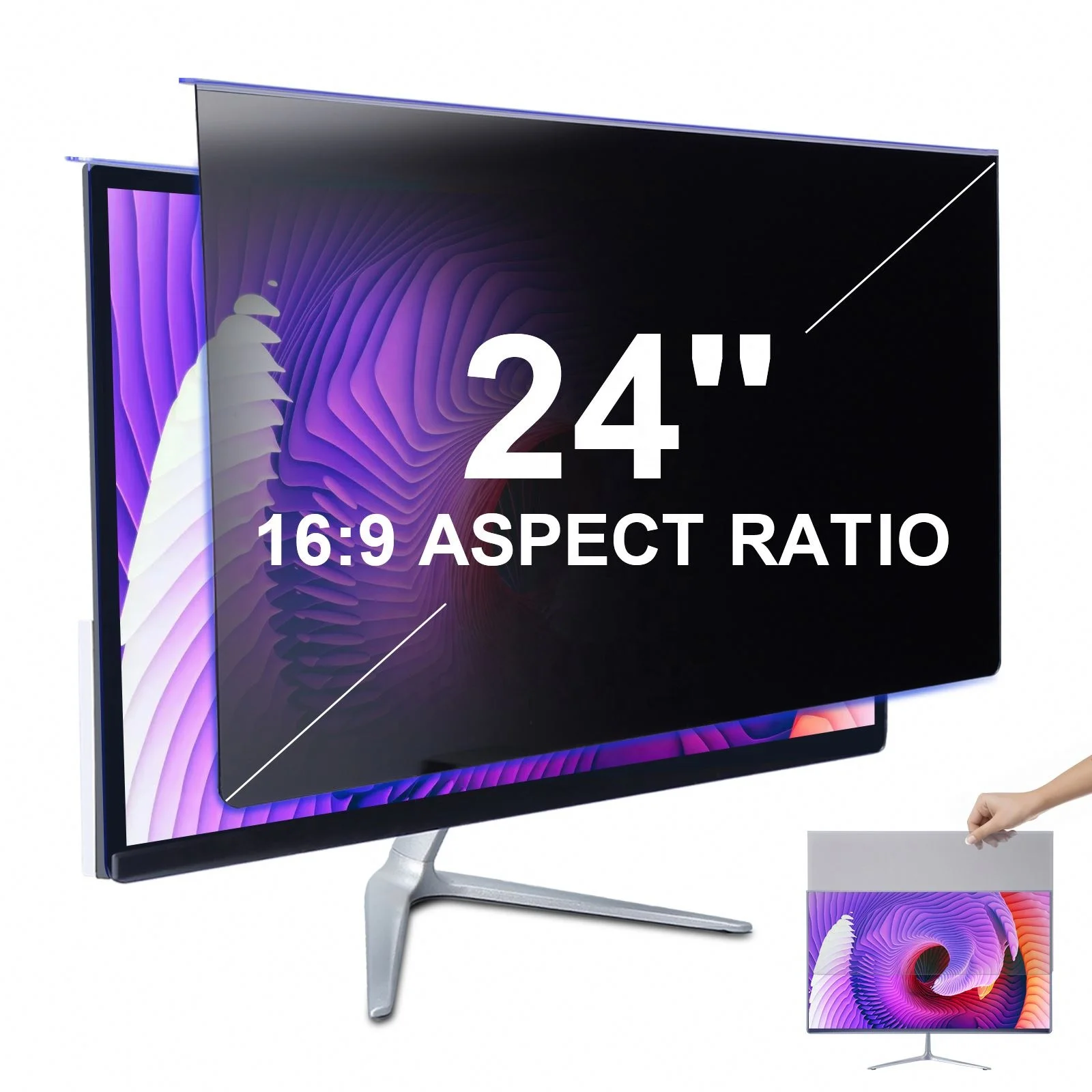 24 Inch Computer Privacy Screen Filter for 16:10 Widescreen Monitor