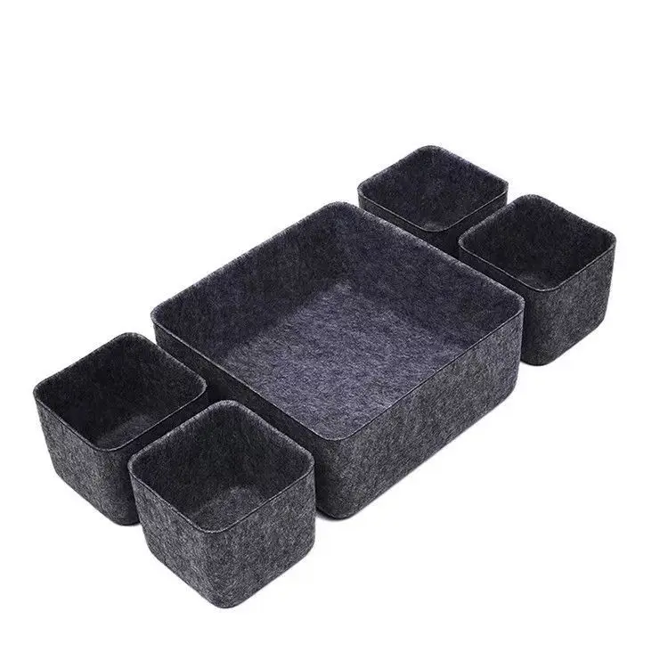 Drawer Organizer Box Felt Drawer Office Storage Bins Office Organizer Shallow Desk Storage Trays Draw Dividers Box