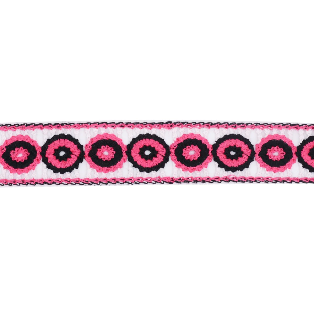 Crochet embroidery color customized design polyester lace trim