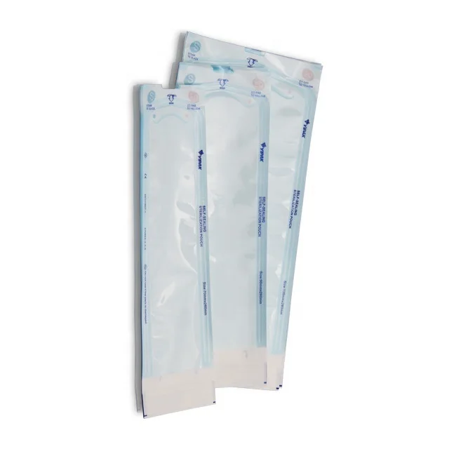 Global-med with Low price Medical Self sealing sterilization Autoclave packaging pouches for Hot sale