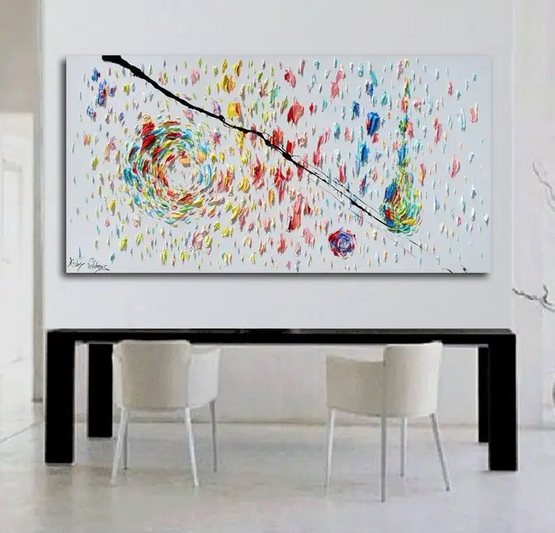 Abstract Oil Painting Core Handmade Abstract Canvas painting for living room home hotel cafe modern Wall Decoration