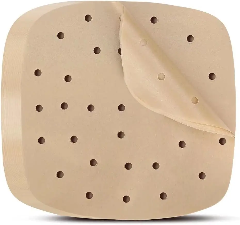Rounds Fryer Liners Disposable For Cooking 50pcs Round Sheet Airfryer Liner Waterproof Parchment Air Tray Food Baking Paper