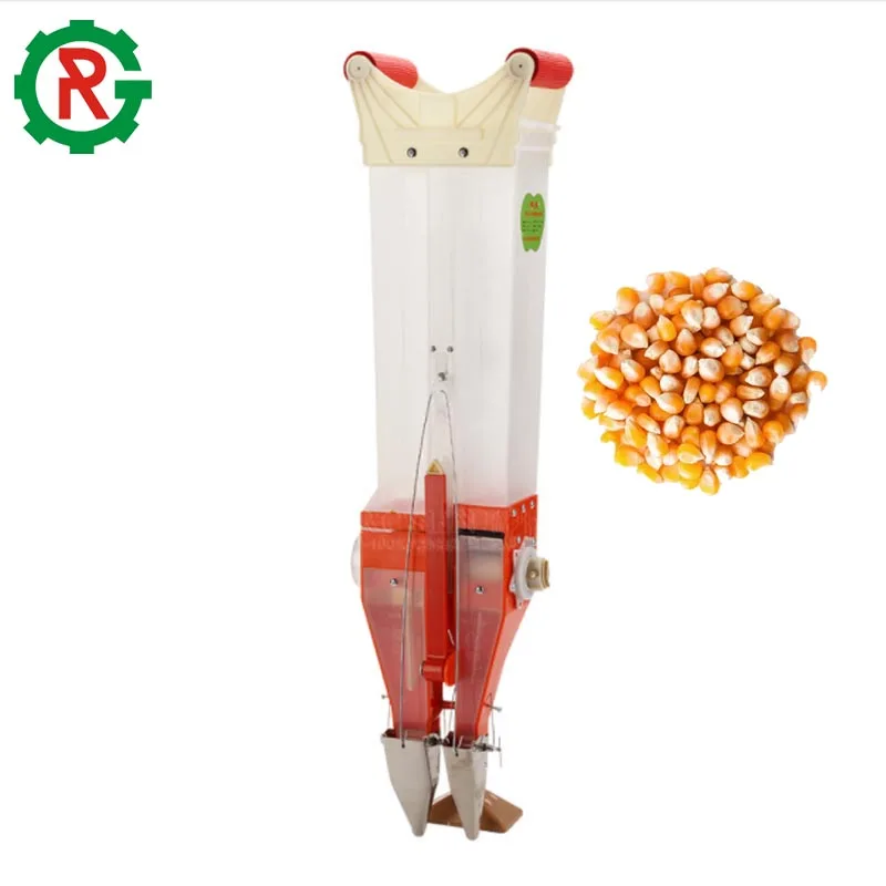 Manual corn planter machine seeder