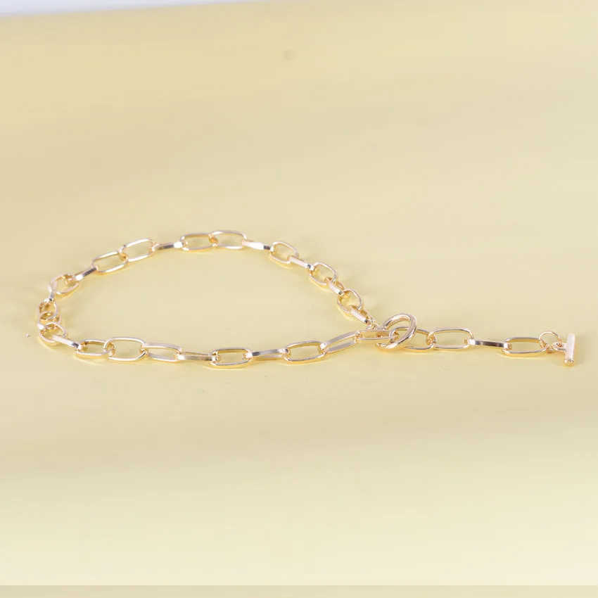  Fashion 18K Gold Color Link Thick Chain Choker Necklace Punk Collar Statement Jewelry For Women