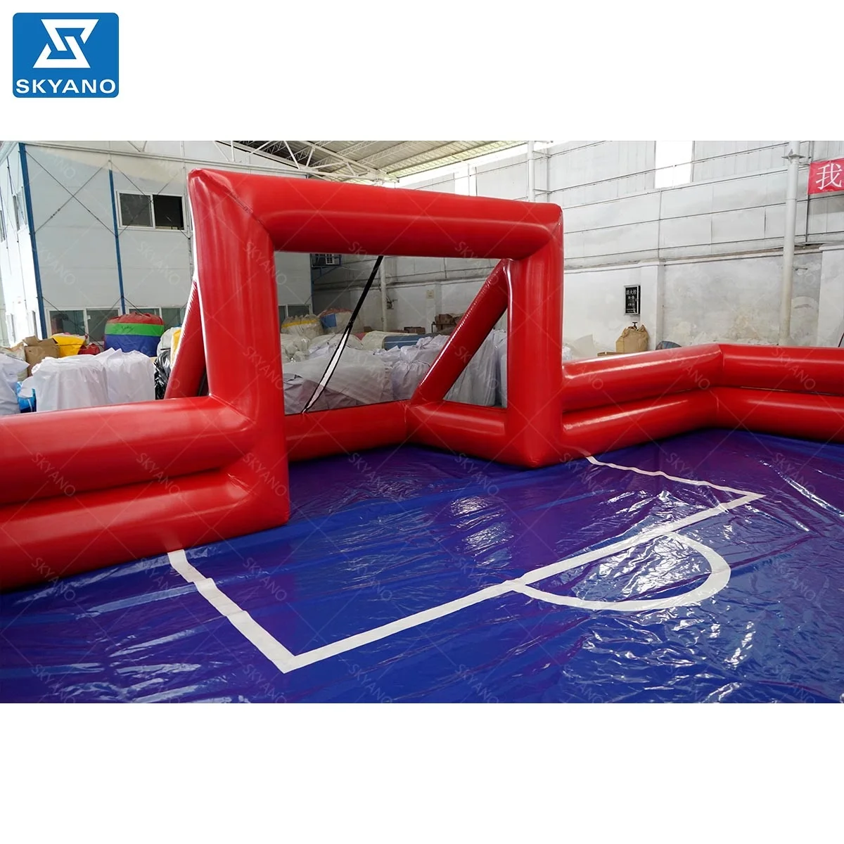Large Inflatable Soap Soccer Playground Football Field