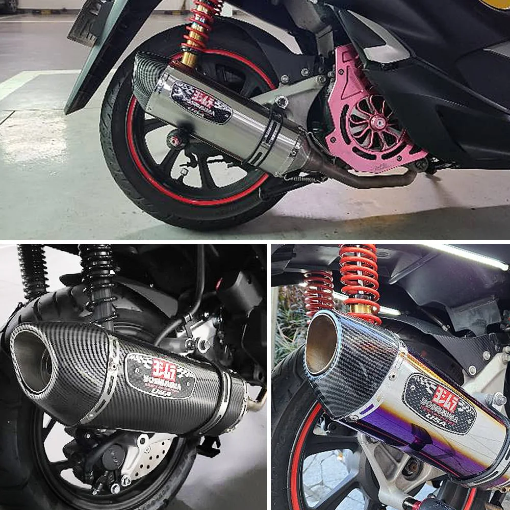 51 мм Универсальный мотоцикл yoshimura r77 Модифицированная выхлопная труба дБ убийца глушитель для honda pcx 125 150 c650gt