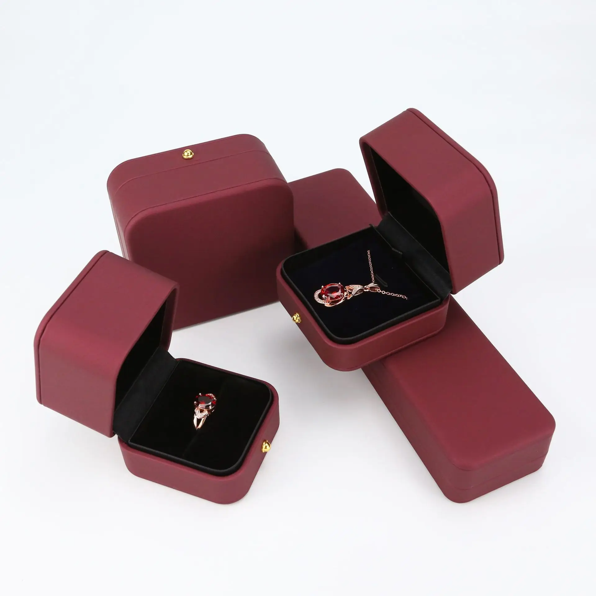 Custom logo Packaging Gift jewelry box Jewelry Ring Packaging Box Necklace Paper Boxes