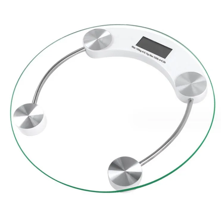 New products Scale 180kg transparent usb battery version Body Round Weighing Balance Scales